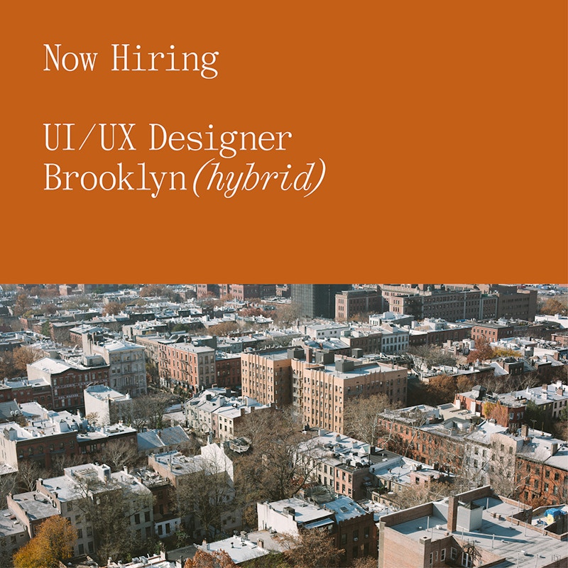 Now Hiring - UI/UX Designer